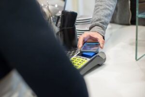 A digital wallet showcasing secure payment transactions on a smartphone, symbolizing advanced fintech solutions.
